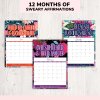 2025 Sweary Calendar for Tired-Ass Moms | Funny Adult Calendar