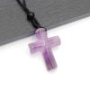 ✝️100% Handmade Natural Crystal Cross Necklace