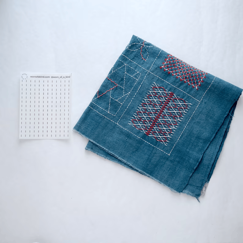 🔥Beginner-Friendly - 🪡Visible Mending Transfer Sashiko Pattern