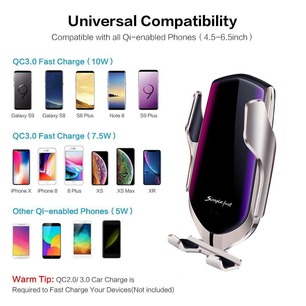 Wireless car phone charger (10W fast charging)2021