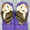 Hand Knitted Nordic Mittens With Owls - Buy 2 Get Extra 10% OFF & Free Shipping