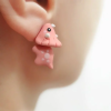 Cute animal bite earring