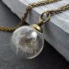 Handmade 925 Silver Necklace With Real Dandelions-Buy 2 Free Shipping