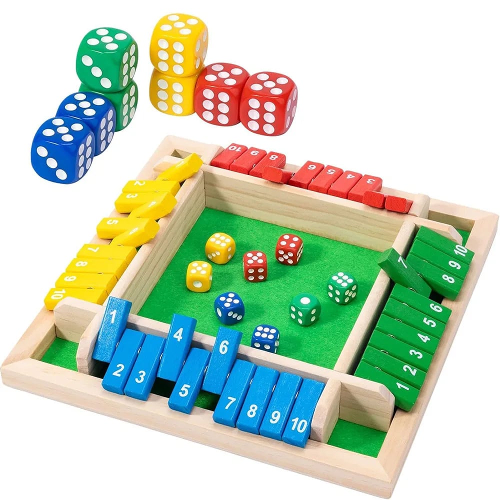 🎁TikTok Last Day Sale - 70% OFF🎁SHUT THE BOX-WOODEN DICE BOARD GAME