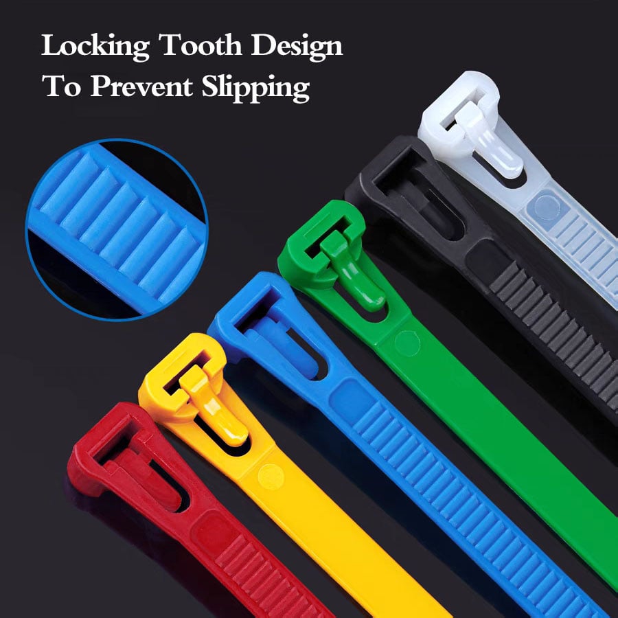 🔥Last Day Promotion 50% OFF -🎁-🌈🌈Buckle Self-locking 💎Premium Nylon Cable Wire Ties