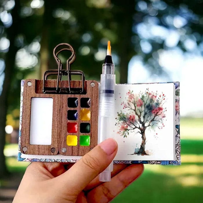 🎨The Portable Tiny Watercolor Painting Set