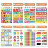16-Pack Vibrant Educational Posters for Classroom & Homeschool
