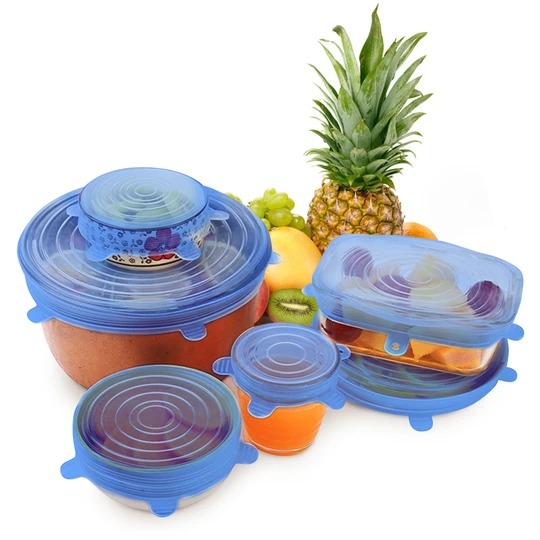 (⏰LAST DAY SALE--49% OFF) 🔥 Kitchen Reusable Silicone Stretch Lids (6 Piece Set)