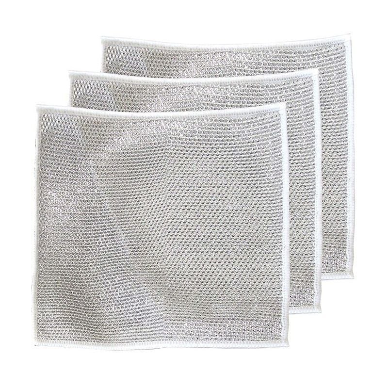🔥LAST DAY 50% OFF🔥Multipurpose Wire Dishwashing Rags for Wet and Dry