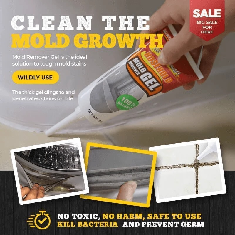 (🎄Christmas Hot Sale🔥🔥)Household Mold Remover Gel with Dropper(BUY MORE SAVE MORE)