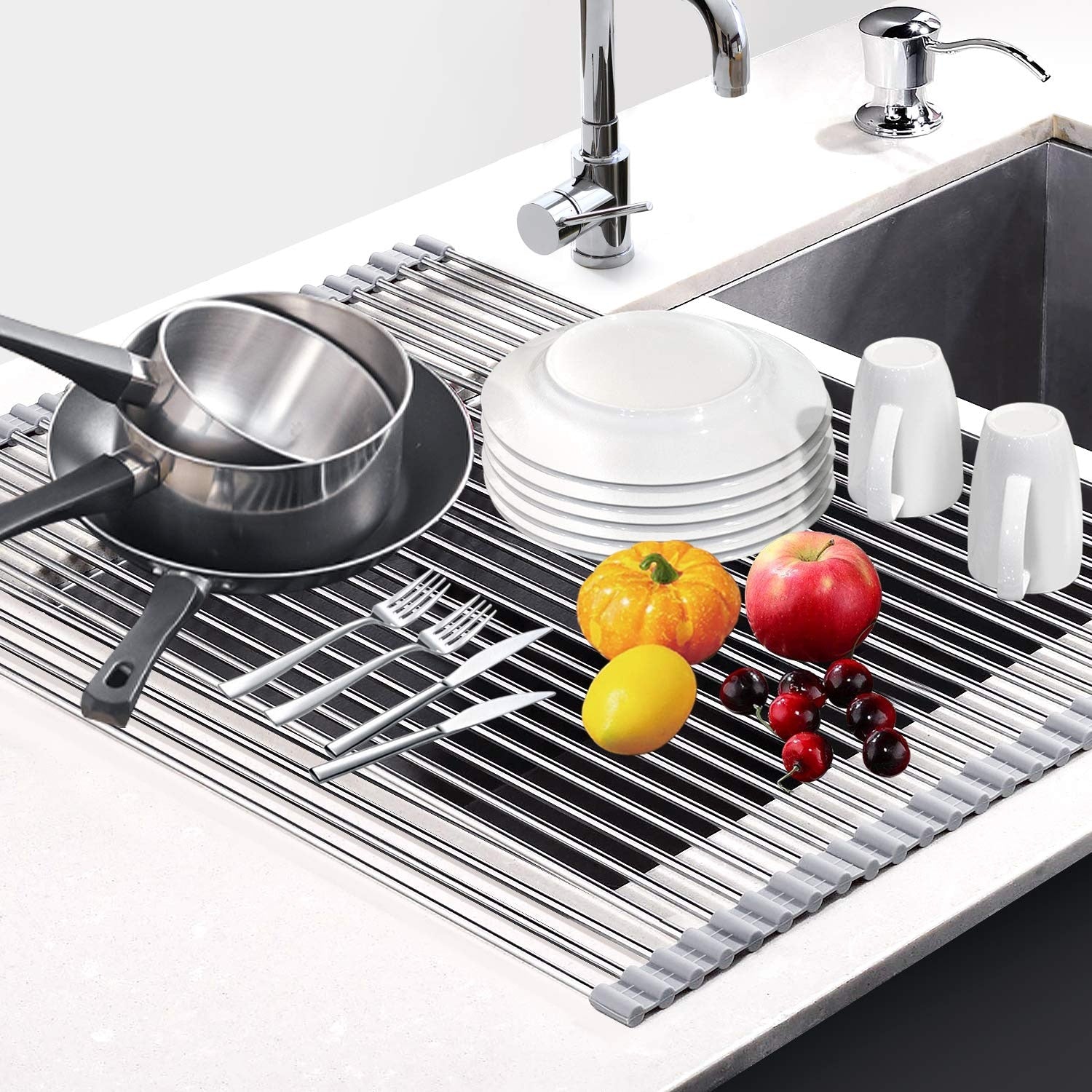 (🎄Christmas Promotion--48% OFF)Multifunctional Roll Up Sink Rack(👍BUY 2 GET EXTRA 10% OFF)