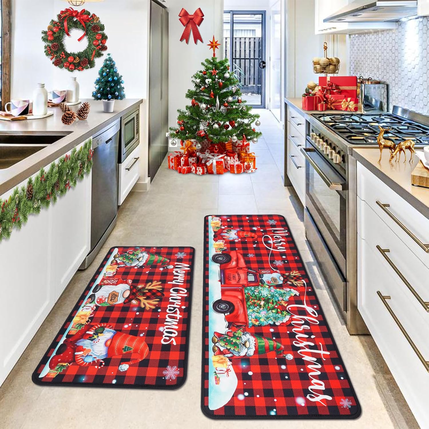 (🔥Last Two Hours 49% OFF) Christmas Themed Kitchen Mat