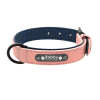 Personalized, Custom Engraved Leather Dog Collar & Leash Set