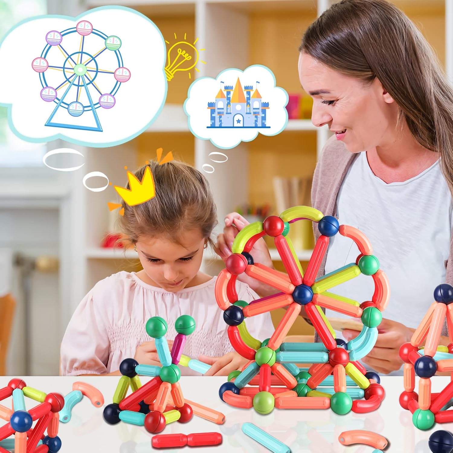 🔥LAST DAY SALE 70% OFF💥Magnetic IQ™ Building Stick Set⚡BUY 2 FREE SHIPPING