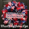 🔥Handmade God Bless America Patriotic Wreath