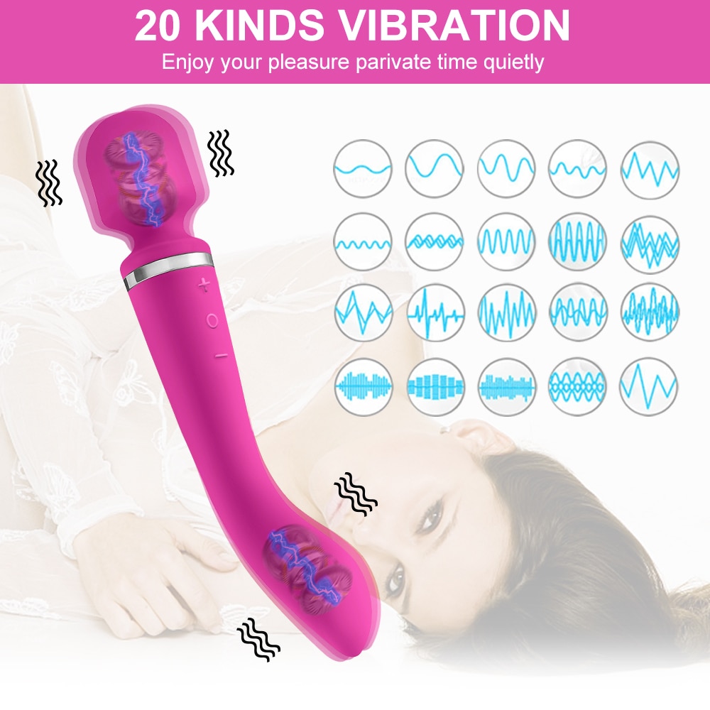 SHEMESIX - Women's G-spot Clitoral Stimulation Vibrator Magic Wand Massager Adult Sex Toys