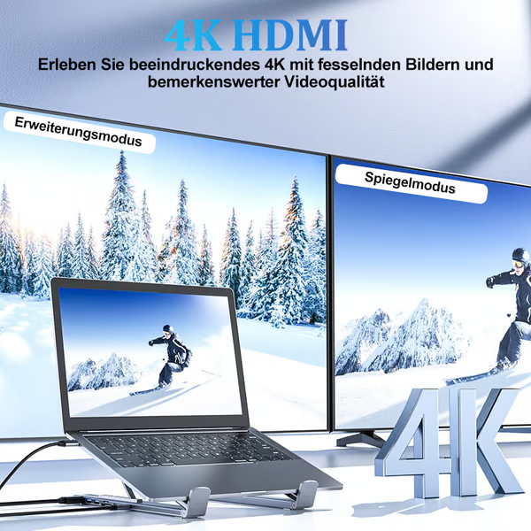 🔥Letzter Tag 50% RABATT- 8-in-1 USB-C Laptopständer