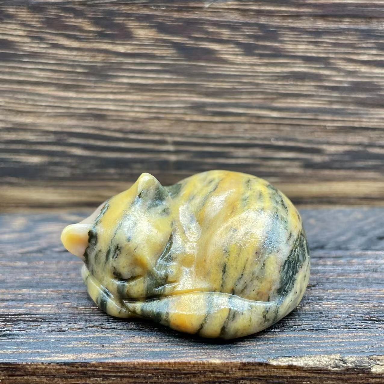 🥰HOT SALE on Mother's Day🐱 Natural Quartz Crystal Sleeping Cat Decoration