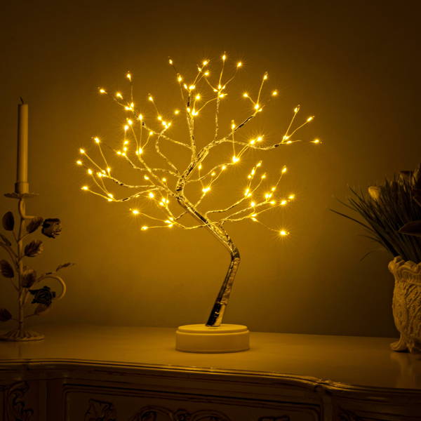 🔥(Last Day Promotion - Save 62% OFF)  Led Remote Control Tree Light Night Light  ！！-🔥Buy More,Save More🔥