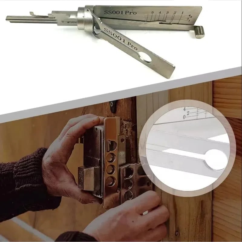 🔥(Last Day Promotion - 49% OFF) Stainless Steel Master Key Decoder, BUY 2 FREE SHIPPING