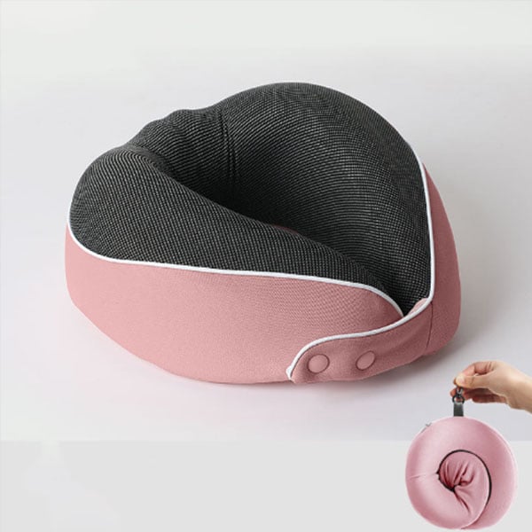 🔥🎁Christmas promotion-Memory foam U-shaped storage travel pillow