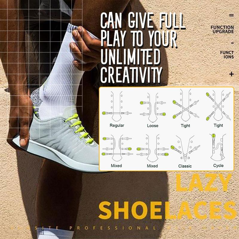 ⏰LAST DAY SALE--49% OFF) Lazy Elastic Shoelaces (1 Pack/12 pcs)