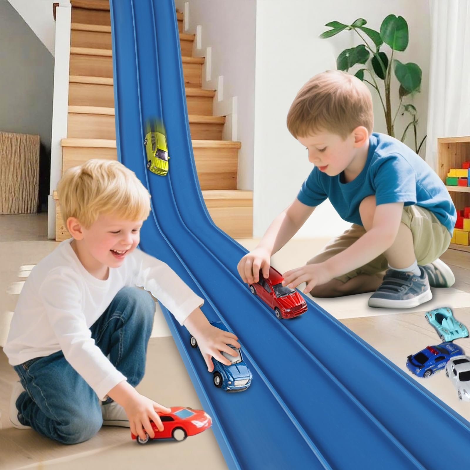 🔥Letzter Tag Verkauf 49% Rabatt🎁 Weihnachten 2025 Überraschungsgeschenk: DIY flexibles Rennbahn-Spielzeug 🚗
