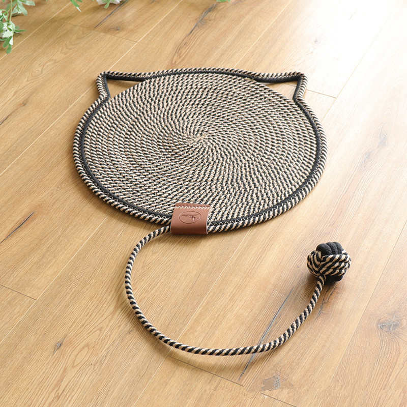 Handmade Natural Cotton Rope Cat Scratch Pad