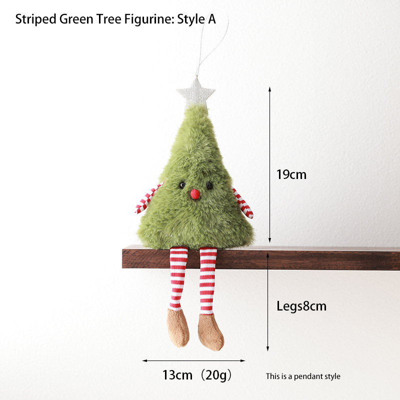 ✨Christmas Gift - striped plush green doll