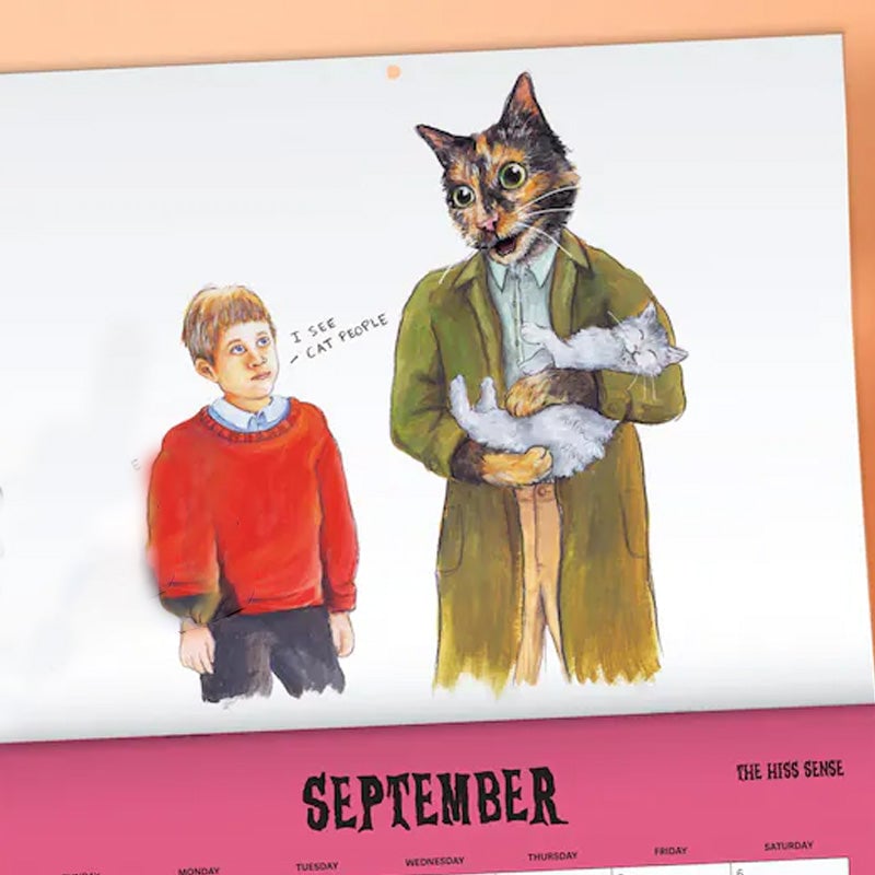 🎄🎅Christmas Presale - 49% OFF🎄-Scaredy Cats 2025 Monthly Calendar