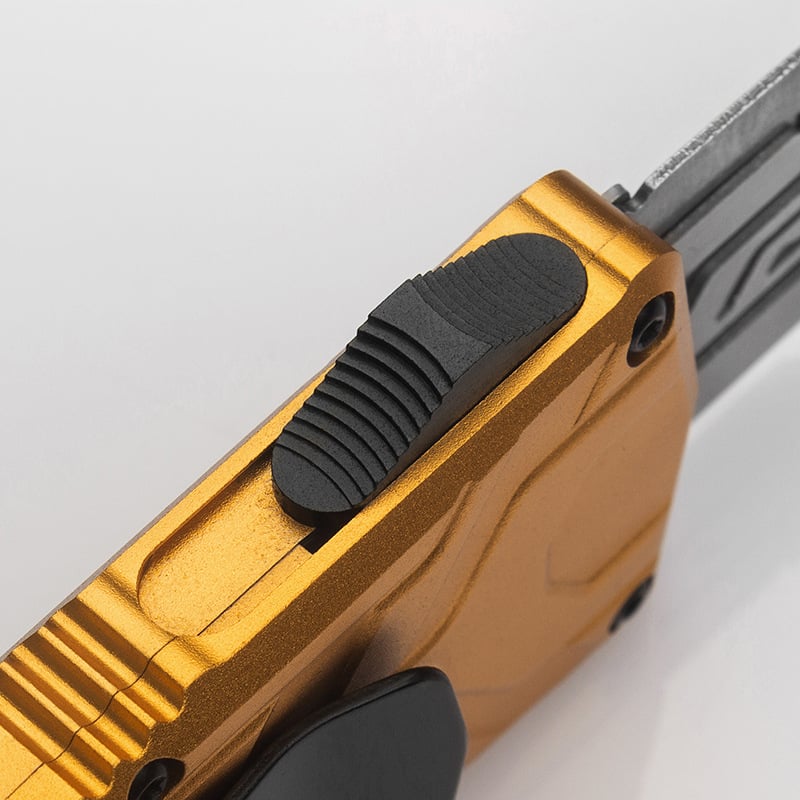 Aviation aluminum alloy handle replaceable blade straight jump utility knife