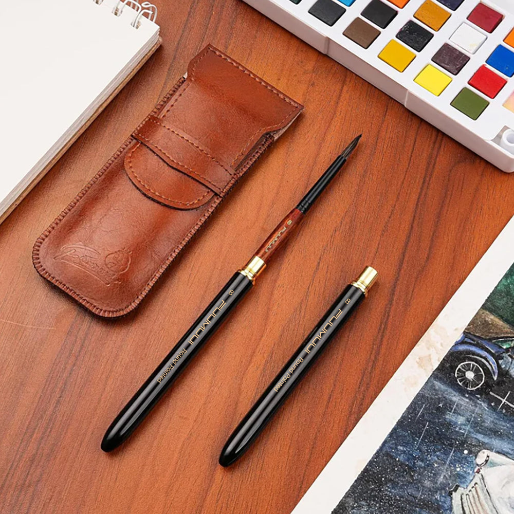 ⏰LAST DAY SALE 50% OFF💥Squirrel Hair Travel Watercolor Brushes Set⚡Buy 2 Free Shipping