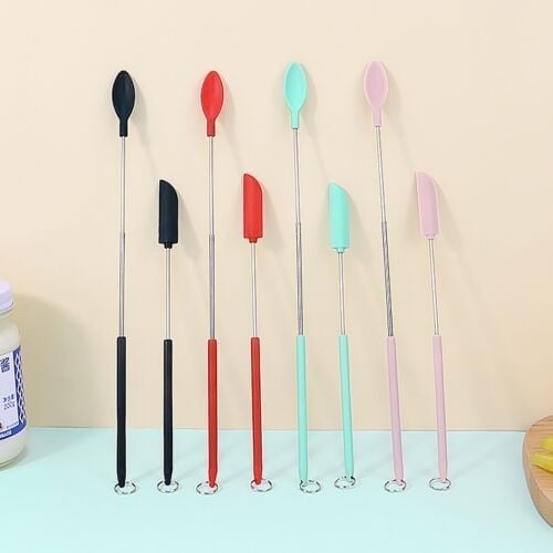 (⏰LAST DAY PROMOTION-49% OFF) Mini Silicone Telescopic Spatula