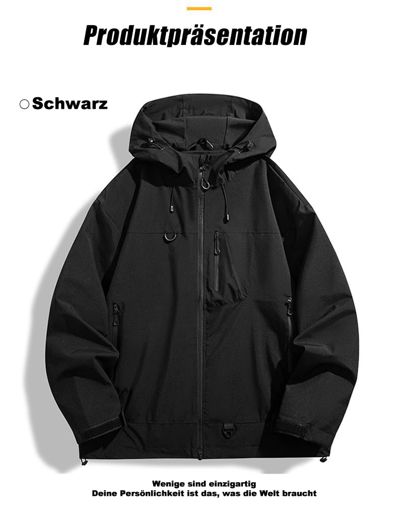 🥾LETZTER TAG 49 % RABATT👔 Wasserdichte Jacke: Wasserdichte Jacke mit 3D-Schnitt – geeignet zum Wandern, Pendeln und für Freizeitausflüge!