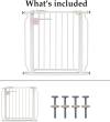 BalanceFrom Easy Walk-Thru Safety Gate for Doorways and Stairways with Auto-Close/Hold-Open Features, 30-Inch Tall, Fits 29.1 - 33.8 Inch Openings, Graphite