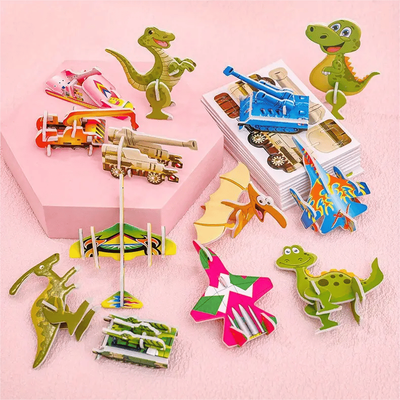 🔥Hot Sale 70% OFF🦖Educational 3D Cartoon Puzzle🔥Buy 3 Save 20% & Free Shipping