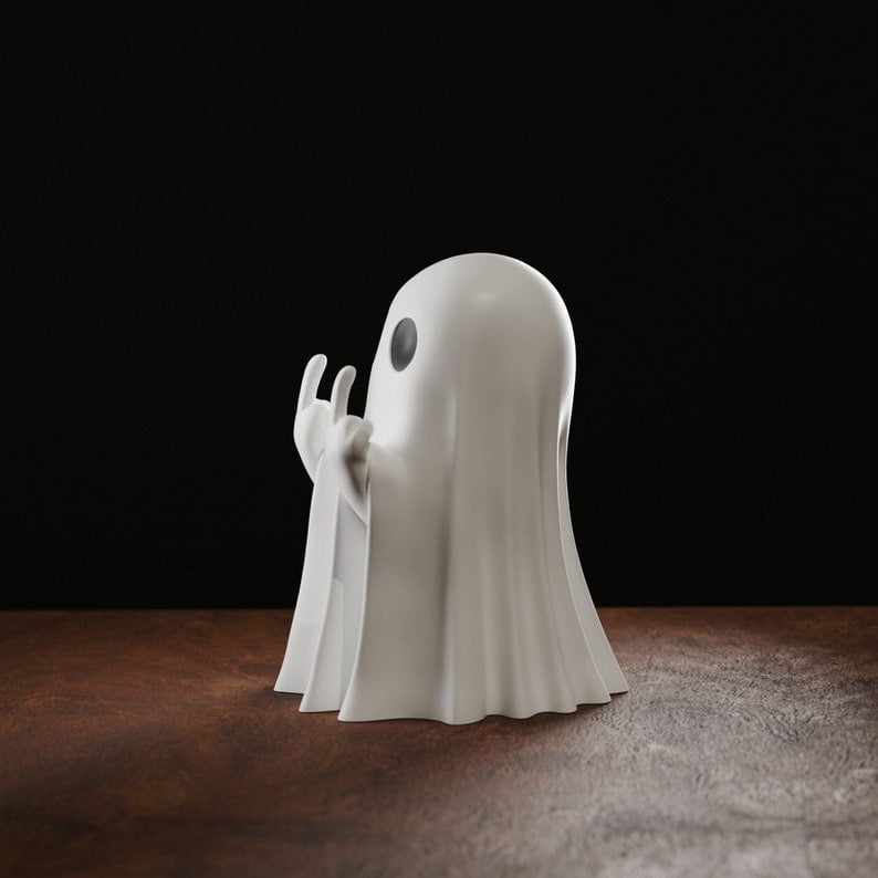 🔥⏰Last Day Sale - 70% OFF👻 Purely Handmade Cute Ghost Statue🎉Buy 4 Get 3