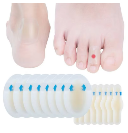 Invisible anti-wear and anti-slip foot patches