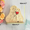 🦁Personalized lion family members wooden puzzle🧡