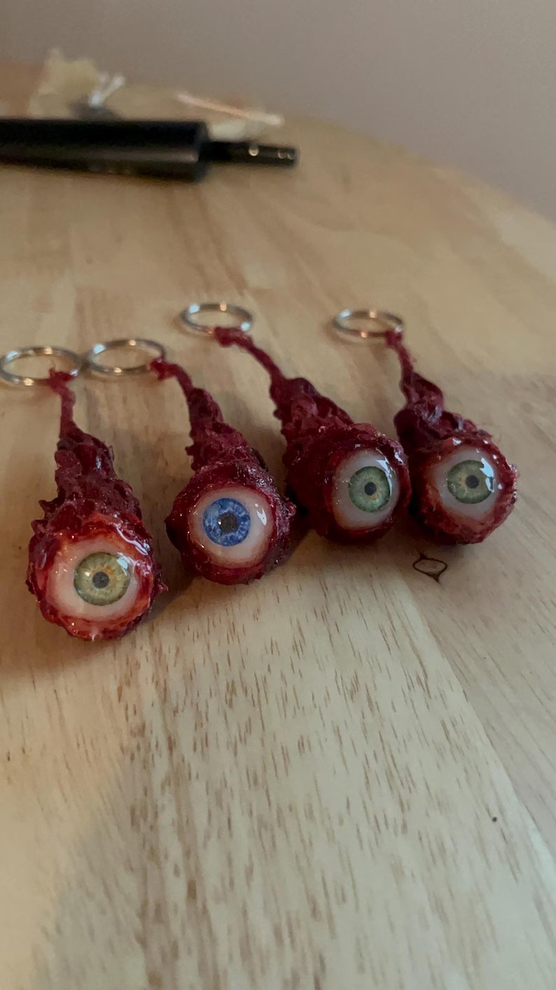 💥LAST DAY SALE 50% OFF💥Severed Bloody Eye Keychain