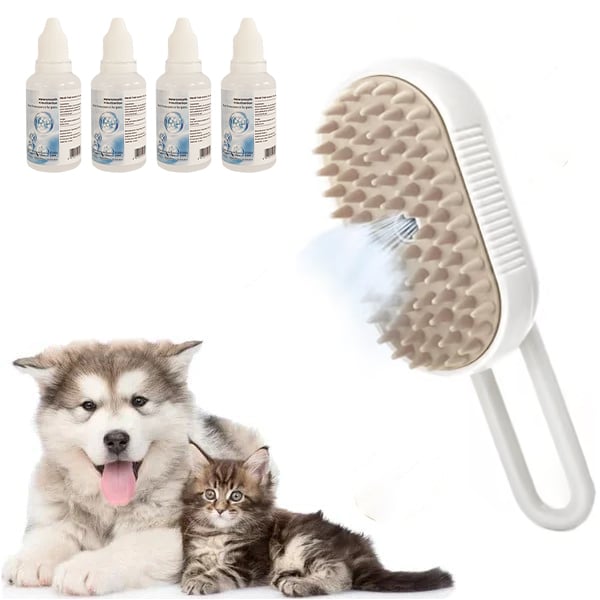 🔥Letzter Tag 49% Rabatt🐾3 in 1 Haustier Grooming Dampfbürste