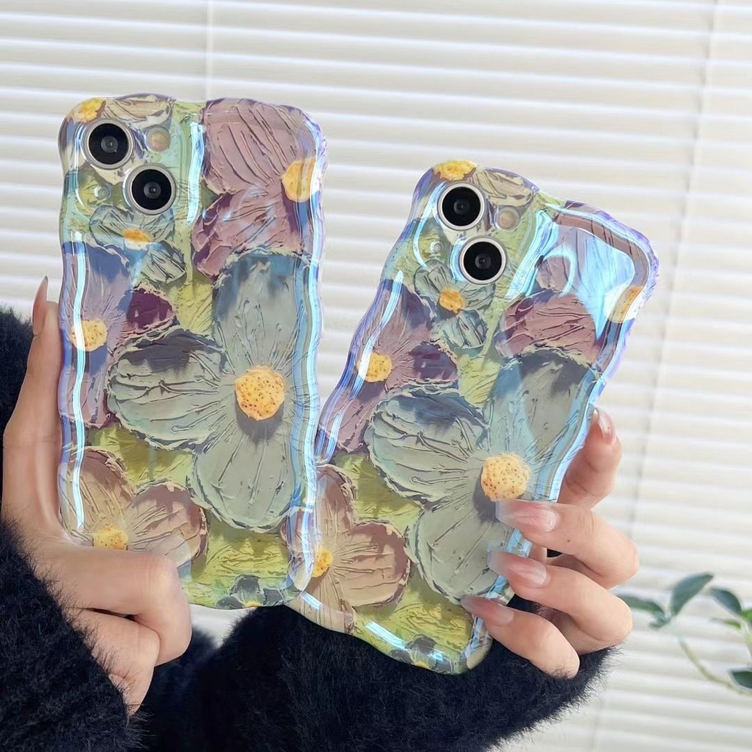 🔥Last Day 49% Off🔥iPhone Colorful Oil Painting Exquisite Phone Case🏵️Buy 2 Free Shipping