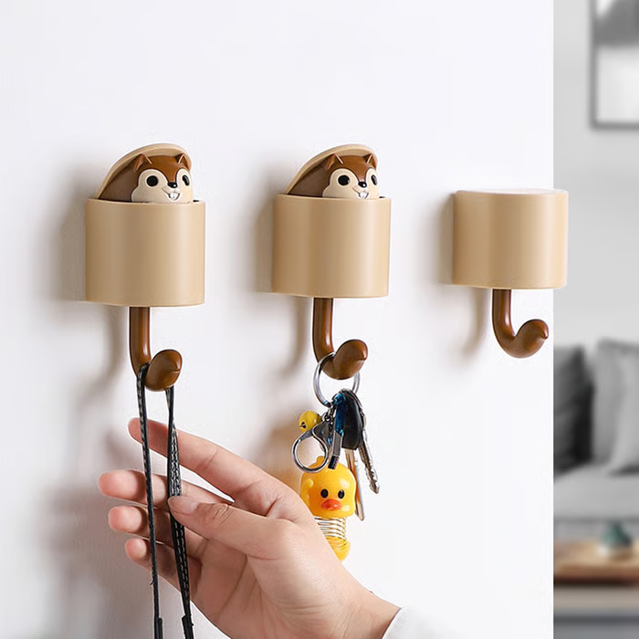 (🌲Early Christmas Sale- 49% OFF) 🐿️Cute Squirrel Hook - 🔥 BUY 3 SAVE Extra 10%