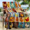 🎁TikTok Last Day Sale - 70% OFF🐓 Cozy Vintage Rooster Plaid Blanket 🧣 🎁Perfect Gift & Everyday Comfort! ✨