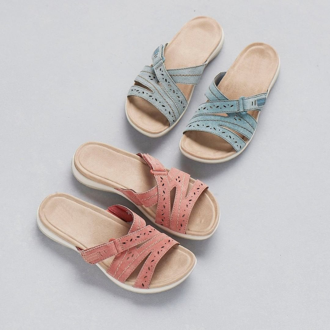 🎁LAST DAY 50% OFF🎁 Comfortable Leather Belt Slippers