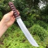Damascus steel short katana