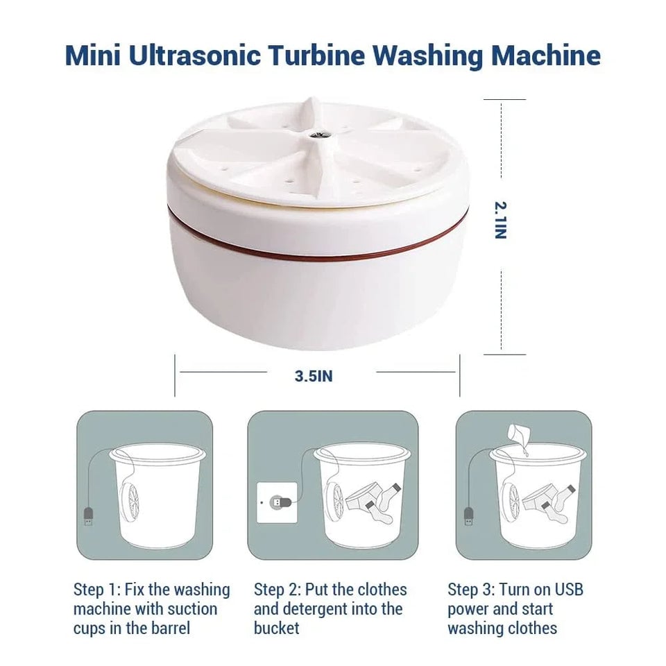 💥LAST DAY SALE 50% OF💥Portable Ultrasonic Washing Machine - Buy 2 Free Shipping