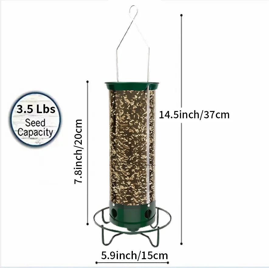 🔥Last day discount🐦Squirrel-proof bird feeder💥Free shipping to your home with purchases over $39