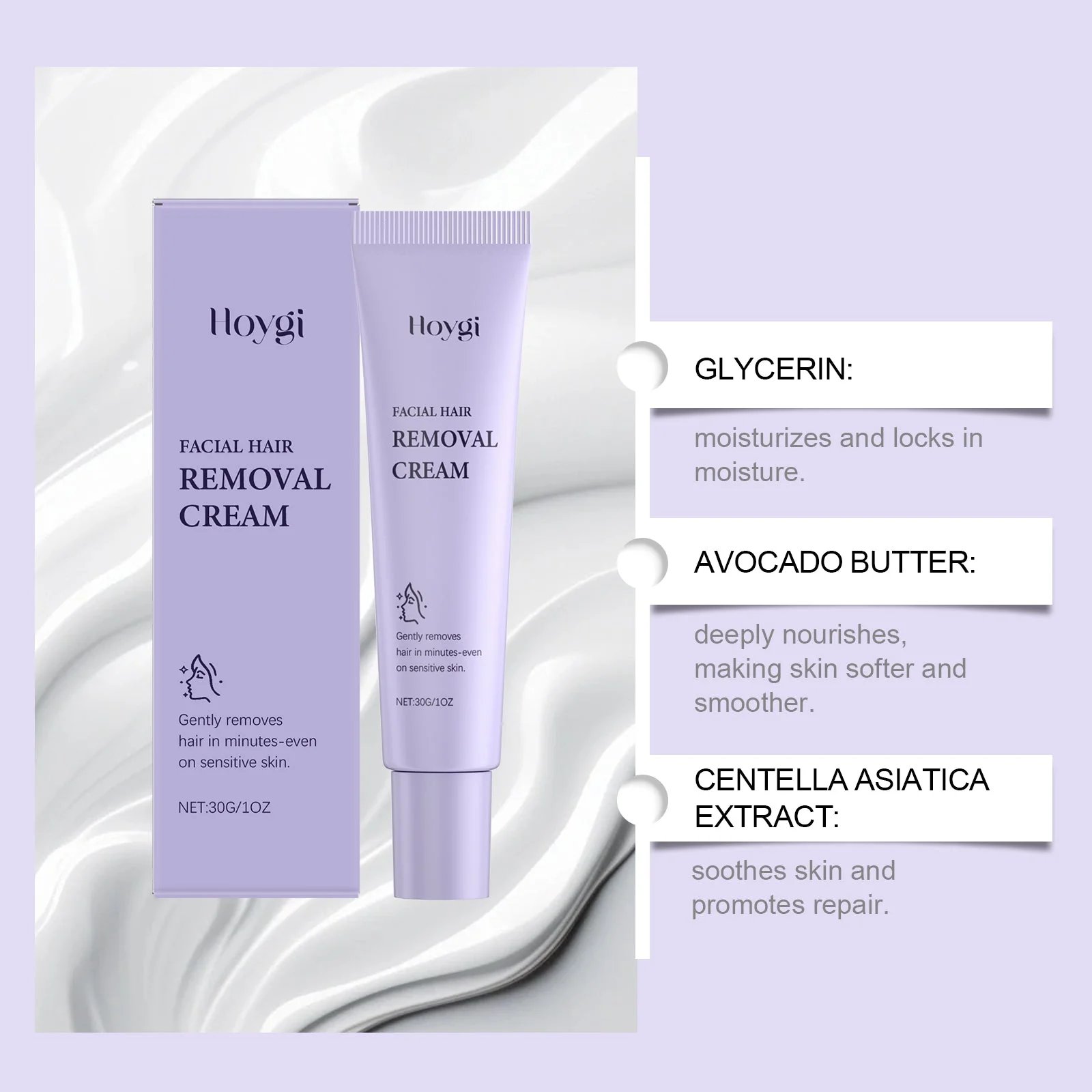 🎁TikTok Last Day Sale - 70% OFF🔥Gentle and Painless Facial Hair Removal Cream