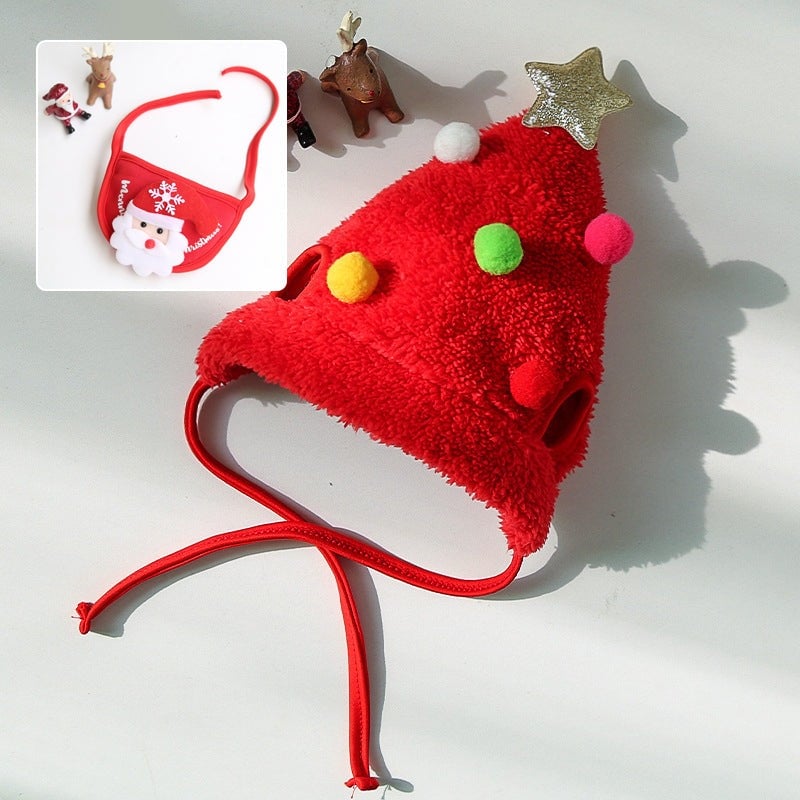 Adorable Christmas Tree Pom-Pom Hat